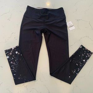 NWT Pure Barre Holiday Glitter Leggings Size L